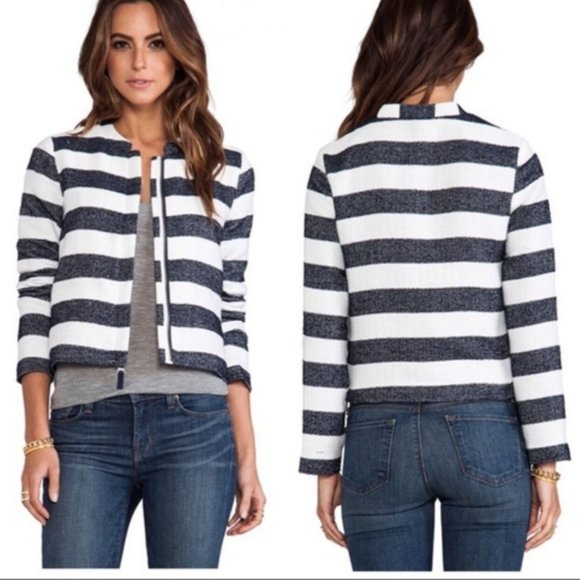 SPLENDID Monterey Striped Knit Jacket - Picture 1 of 12